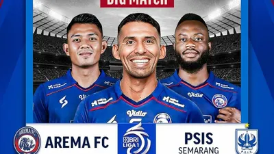 Berikut ini adalah link live streaming Liga 1 yang mempertandingkan antara klub Persebaya Arema FC vs PSIS Semarang pada pekan ke-24.