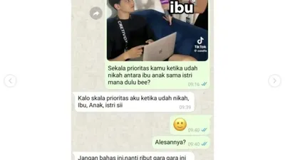 Bermula dari Pertanyaan Lebih Prioritaskan Ibu, Istri atau Anak, Berujung Cewek Blokir Pacarnya