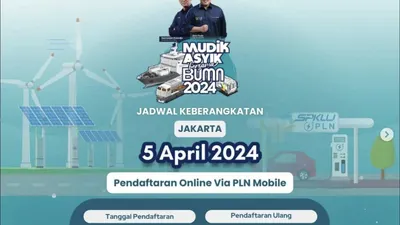 Daftar Lewat Aplikasi! PLN Mengadakan Mudik Gratis di Lebaran 2024, Ini Informasi Pendaftaran dan Kota Tujuannya