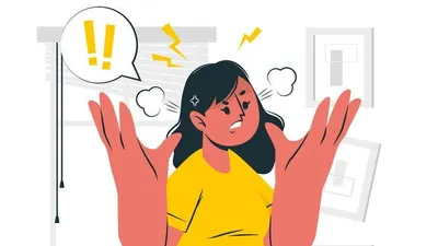 Ilustrasi Orang yang Emosian