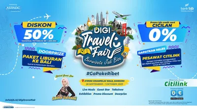 bank bjb berkolaborasi dengan Citilink menggelar DIGI Travel Fair.