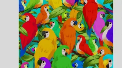 Tes Ilusi Optik: Terdapat Seekor Bunglon pada Kumpulan Burung, Bisakah Kamu Melihatnya?