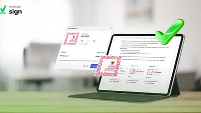 Illustrasi. Mekari Sign sebagai Distributor Meterai Elektronik