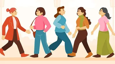 Ilustrasi cara berjalan