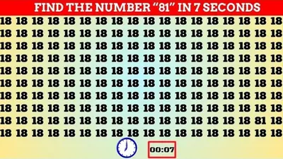 Tes Penglihatan: 7 Detik! Cari Angka 81 di antara Deretan Angka 18, Yakin Punya Mata Tajam?
