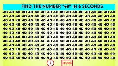 Tes Penglihatan: Coba Cari Angka 48 di antara Deretan Angka 40