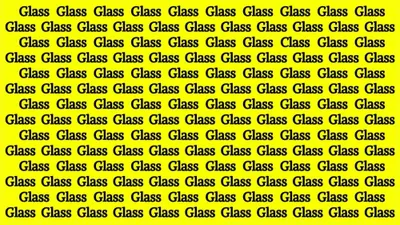Dalam tes penglihatan ini kamu diwajibkan untuk menemukan kata CLASS dari banyaknya kata GLASS. Bisa melakukannya dalam waktu cepat?