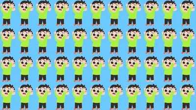 Tes Penglihatan: Coba Temukan Anak Laki-laki yang Paling Berbeda, Uji Kemampuan Analisa Kamu!