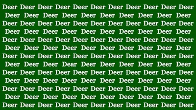 Tes Penglihatan: Yuk Cari Kata Dear dalam Kumpulan Kata Deer, Uji Seberapa Fokus Mata Kamu!