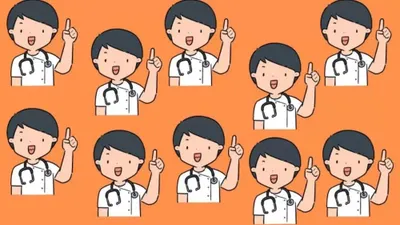 Jika pada tes IQ melalui ilusi optik ini kamu berhasil menemukan gambar dokter yang berbeda, maka kecerdasan kamu termasuk bagus.