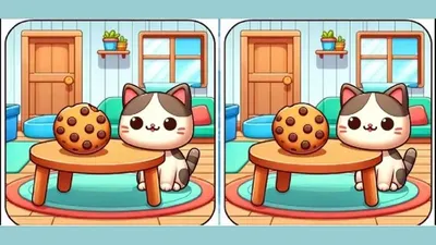 Tes IQ: Ayo Bermain! Temukan 3 Perbedaan pada Gambar Kucing Ini, Yuk Latih Fokus dan Konsentrasi!