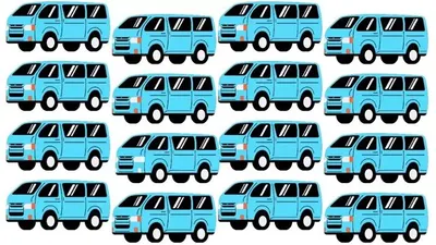 Tes Penglihatan: Coba Cari Satu Mobil Van Paling Berbeda, Latih Seberapa Tajam Mata Kamu!