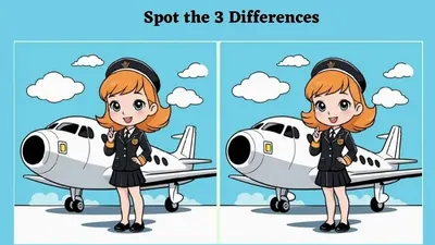 Tes IQ: Latih Fokus Mata! Cari 3 Perbedaan pada Gambar Pramugari Cantik Ini, Bisa Tidak?