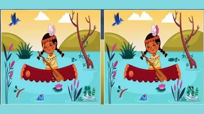 Tes IQ: Kurang Fokus? Coba Latihan dengan Cari 5 Perbedaan pada Gambar Wanita Mendayung Ini