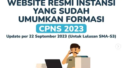Daftar Link Website Instansi dan Kementerian yang Sudah Mengumumkan Formasi CPNS atau CASN 2023, Apa Saja?