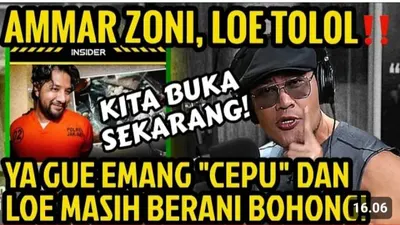 Deddy Corbuzier Kecewa pada Ammar Zoni