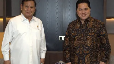 Prabowo Subianto dan Erick Thohir