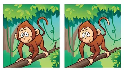 Tes IQ: Siap Bermain Asah Otak? Temukan 5 Perbedaan pada Gambar Monyet Duduk di Dahan Pohon, Buktikan Seberapa Baik Analisamu