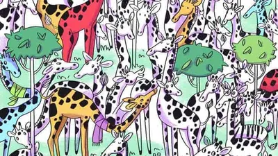 Tes Ilusi Optik: Temukan Zebra di Antara Jerapah dalam Waktu 7 Detik!