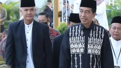 Ganjar Pranowo dan Presiden Jokowi 