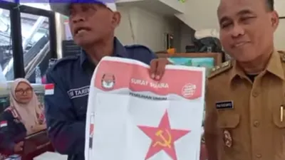 Heboh! Temuan Surat Suara Bergambar Palu Arit di Surat Suara Presiden 2024, Warga Minta...
