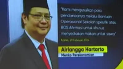 Menko Perekonomian Airlangga Hartarto Soal Program Makan Siang Gratis 