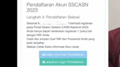 Tidak Harus Menggunakan Perangkat Komputer, inilah Tahapan Lengkap Mendaftar Akun CASN 2023 Melalui Smartphone. Foto: TL YT Guru Online