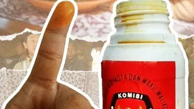 Tinta Pemilu Pakai Kunyit di Cirebon