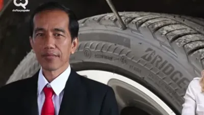 Di tengah viralnya pernyataan perihal kampanye, Presiden Joko Widodo kembali menyita perhatian setelah ban mobil dinas RI 1 diduga bocor.
