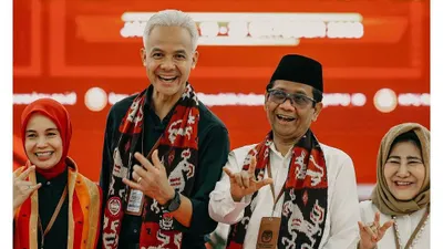 Pasangan Capres-Cawapres Ganjar Pranowo dan Mahfud MD