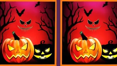Tes Penglihatan: Kamu Orang yang Teliti? Coba Temukan 3 Perbedaan pada Gambar Halloween Ini