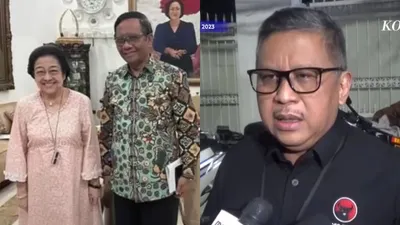 Megawati dan Mahfud MD Bertemu, Sinyal Cawapres Ganjar Pranowo? Begini Kata Hasto