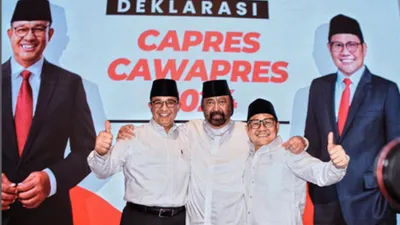 Bakal capres (bacapres) Anies Baswedan buka suara mengenai isu pergantian nama Koalisi Perubahan untuk Persatuan (KPP).