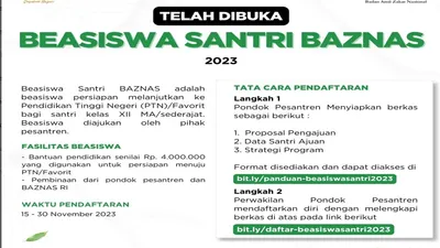 Beasiswa Santri Baznas