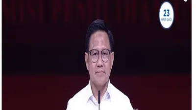 Muhaimin Iskandar atau Cak Imin di Debat Cawapres Kedua