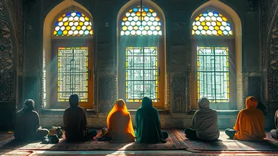 Ilustrasi Itikaf di Masjid