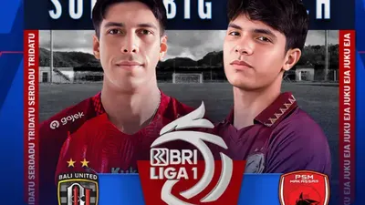 Illustrasi. Bali United FC vs PSM Makassar.