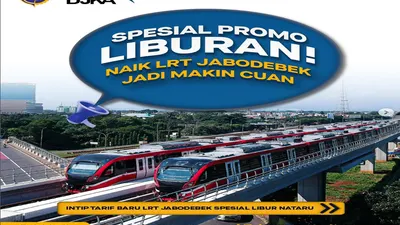 Promo Spesial Tarif LRT Jabodebek Selama Liburan Nataru