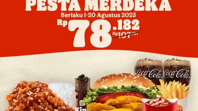 Illustrasi. promo Burger King 