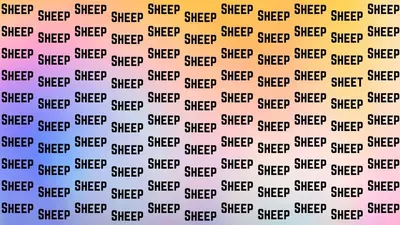 Tes Penglihatan: Coba Temukan Kata Sheet Di Antara Kata Sheep