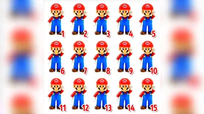 Tes Penglihatan: Mario Bros Nomor Berapa yang Paling Berbeda di Gambar Ini? Coba Temukan Kalau Kamu Memang Si Teliti
