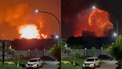Kebakaran Gudang Amunisi di Gunung Putri