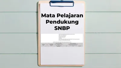 Daftar mapel pendukung SNBP dari Kemendikbud dengan format PDF.