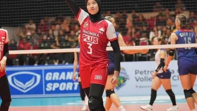 Megawati jadi pemain voli pertama di V-Leage yang Gunakan Hijab (instagram / @megawatihangestrip)