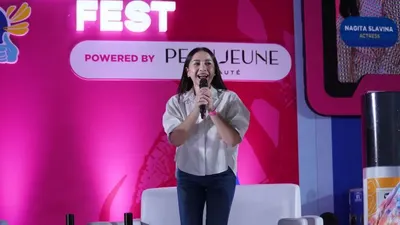 Nagita Slavina di The Girl Fest Surabaya 2023