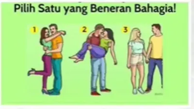 Manakah Pasangan yang Benar- Benar Bahagia Pada Gambar Ini? Jawabannya Ungkap Kepribadian Asli Percintaan Kamu