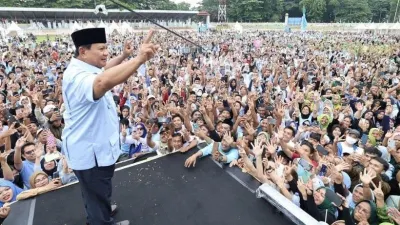 Calon presiden (capres) nomor urut 02, Prabowo Subianto.