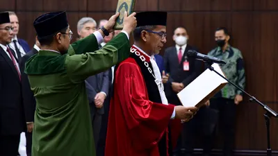 Wakil Ketua Mahkamah Konstitusi (MK) Saldi Isra (BPMI Setpres/Lukas)