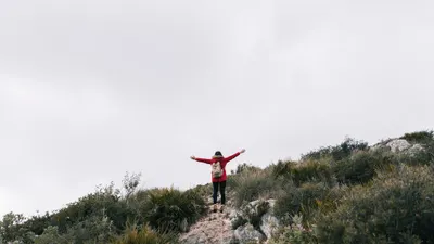 Potret perjalanan di gunung