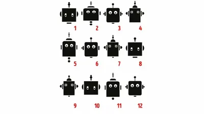 Tes IQ: Temukan 2 Robot Serupa dalam 5 Detik, Jajal Kecerdasanmu!